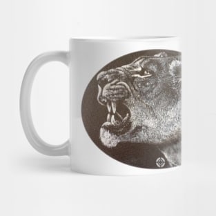 Angry Lioness Mug